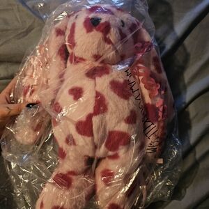 *SOLD* Dolls Kill Pink Heart Plush Backpack